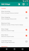 SMS Widget Screenshot 1