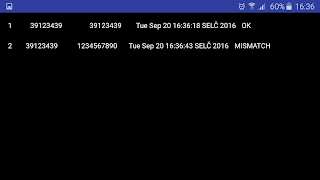 برنامه‌نما QR and Bar Code Comparement عکس از صفحه