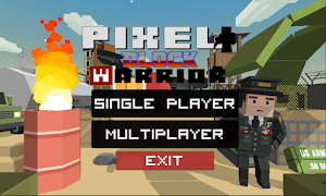 Pixel Block Warrior-poster