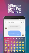 Diffusion Emoji Keyboard Theme For iPhone X imagem de tela 1