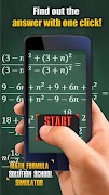 Math Formula Solution Simulateur scolaire Affiche