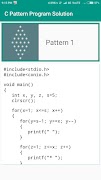 C Pattern Program Solution 截图 1