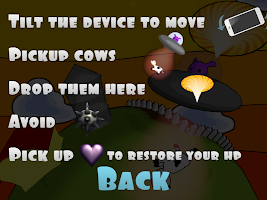 برنامه‌نما UFO vs Cow عکس از صفحه