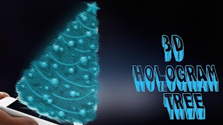 پوستر Christmas Tree Hologram Prank