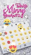 برنامه‌نما Twinkle Minnie Bowtie Keyboard Theme عکس از صفحه