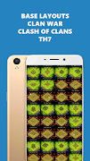 Super War Base Layouts COC TH7 スクリーンショット 1
