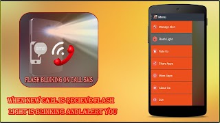 Flash Blinking On Call & SMS الملصق