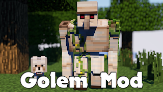 Golem Mod for Minecraft PE 포스터