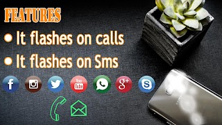 برنامهنما Flash on call and SMS - Flash alert notification عکس از صفحه