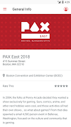 PAX East Mobile App syot layar 1