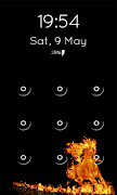 Fire Pattern Screen Lock Poster