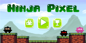 Pixel ниндзя постер