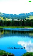 Lake Lock Screen App اسکرین شاٹ 1