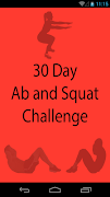 30 Day Ab and Squat Challenge پوسٹر