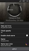 Transparent Clock syot layar 7
