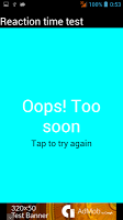 Reaction time test imagem de tela 2
