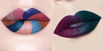 Lips Makeup Tutorial Step by Step: Lipstick Makeup Screenshot 1