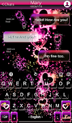 Sparkling Heart Keyboard Theme 截图 4