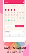iFlow Period Tracker - Cycle & Ovulation Calendar स्क्रीनशॉट 1