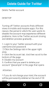 Delete Guide for Twitter - Deactivate capture d'écran 4