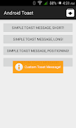 Toast Example for Android imagem de tela 4