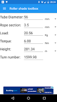 Roller shade toolbox screenshot 1