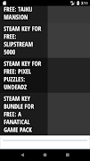 Free Steam Game Keys ảnh chụp màn hình 1