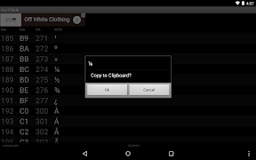 برنامه‌نما AsciiTable عکس از صفحه