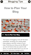How To Start a Blog - Blogging -Bloggers Tips-Blog اسکرین شاٹ 4