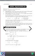 Ionic Equilibrium ポスター