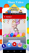 Kids Birthday Video Maker captura de pantalla 3