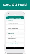 برنامه‌نما Learn Access 2016 Full Course عکس از صفحه