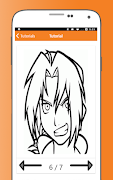 How to Draw Fullmetal Alchemist Characters syot layar 6
