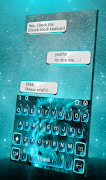 Blue Glow Lion Keyboard Theme imagem de tela 4