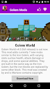 Golem Mod For MCPE* screenshot 6