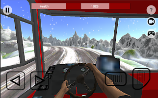 Snow Hill Bus Drive 3D screenshot 2