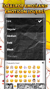 Emoji Keyboard: Black & White Theme screenshot 1