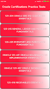 پوستر Oracle Certifications Practice Tests - Pro (Free)