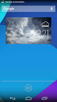 Cloudy weather widget/clock screenshot 1