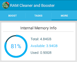 RAM Cleaner and Booster Ekran Görüntüsü 1