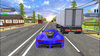 برنامه‌نما Endless Highway Traffic Racer : Car Rider عکس از صفحه