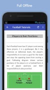 برنامه‌نما Tutorials for Football Offline عکس از صفحه
