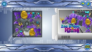 Zoo Robot：Rhino captura de pantalla 1