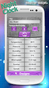 برنامه‌نما Night Clock Weather Widget عکس از صفحه