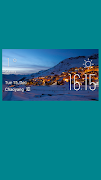 Grenoble weather widget/clock الملصق