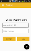برنامه‌نما Calling Card عکس از صفحه
