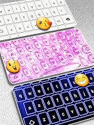 Weiße Tastatur Themen Screenshot 2