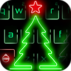 Neon Merry Christmas Keyboard ícone