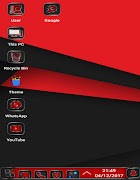 Red launcher theme for win 10 : windows 10 截圖 2