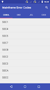 Mainframe Error Code स्क्रीनशॉट 1